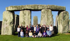 group picture at Stonehenge